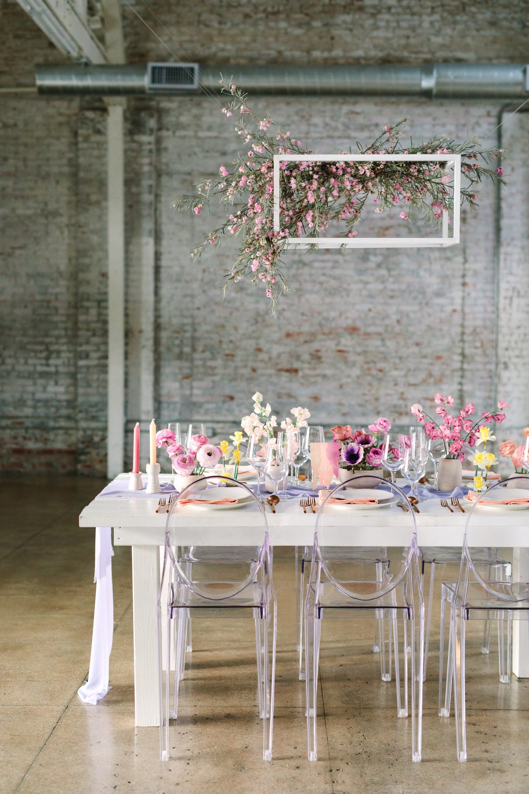 Springtime tablescape at HNYPT Los Angeles by Mary Costa Photography