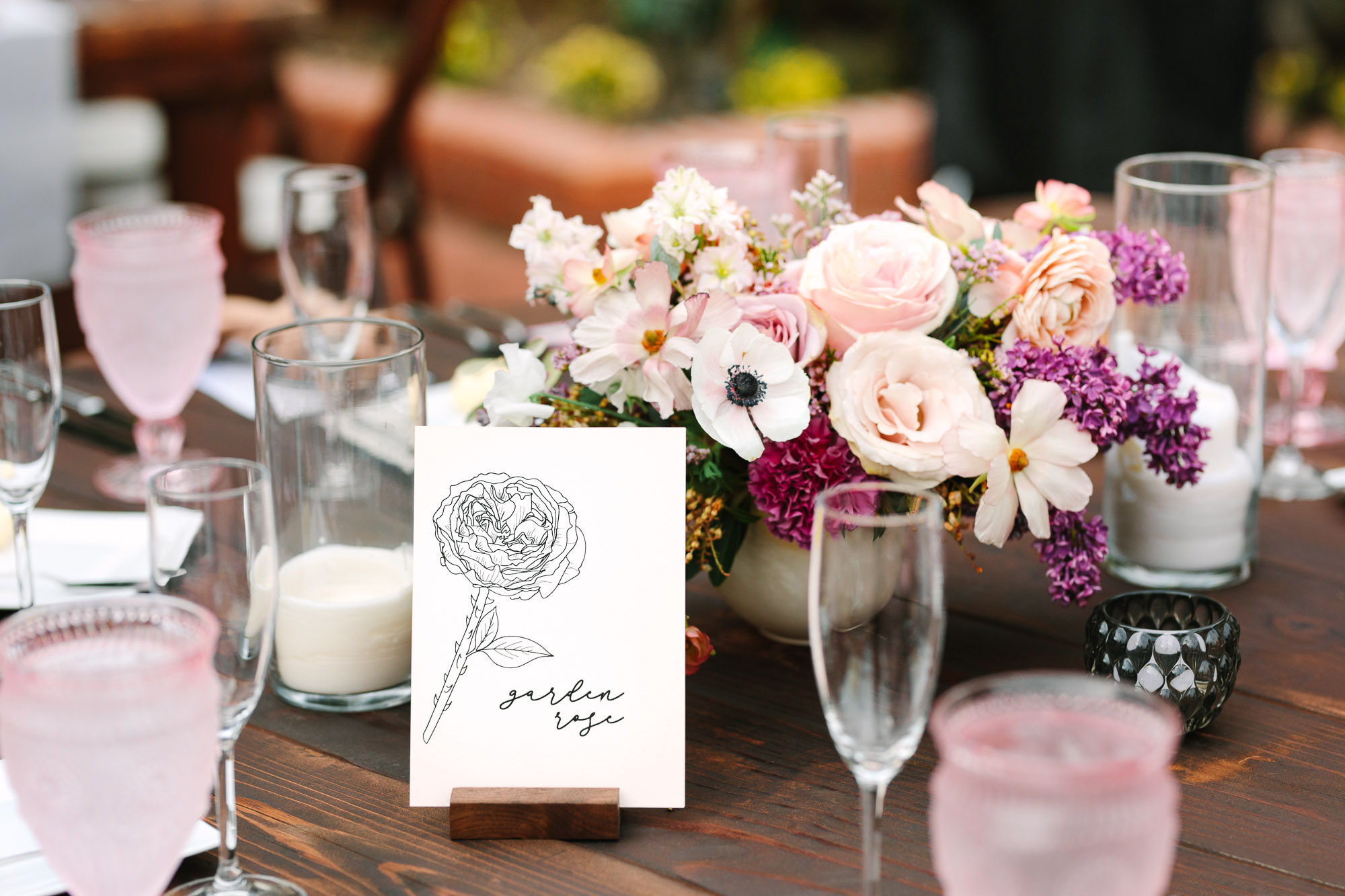 Wedding table card by Mary Costa Photography