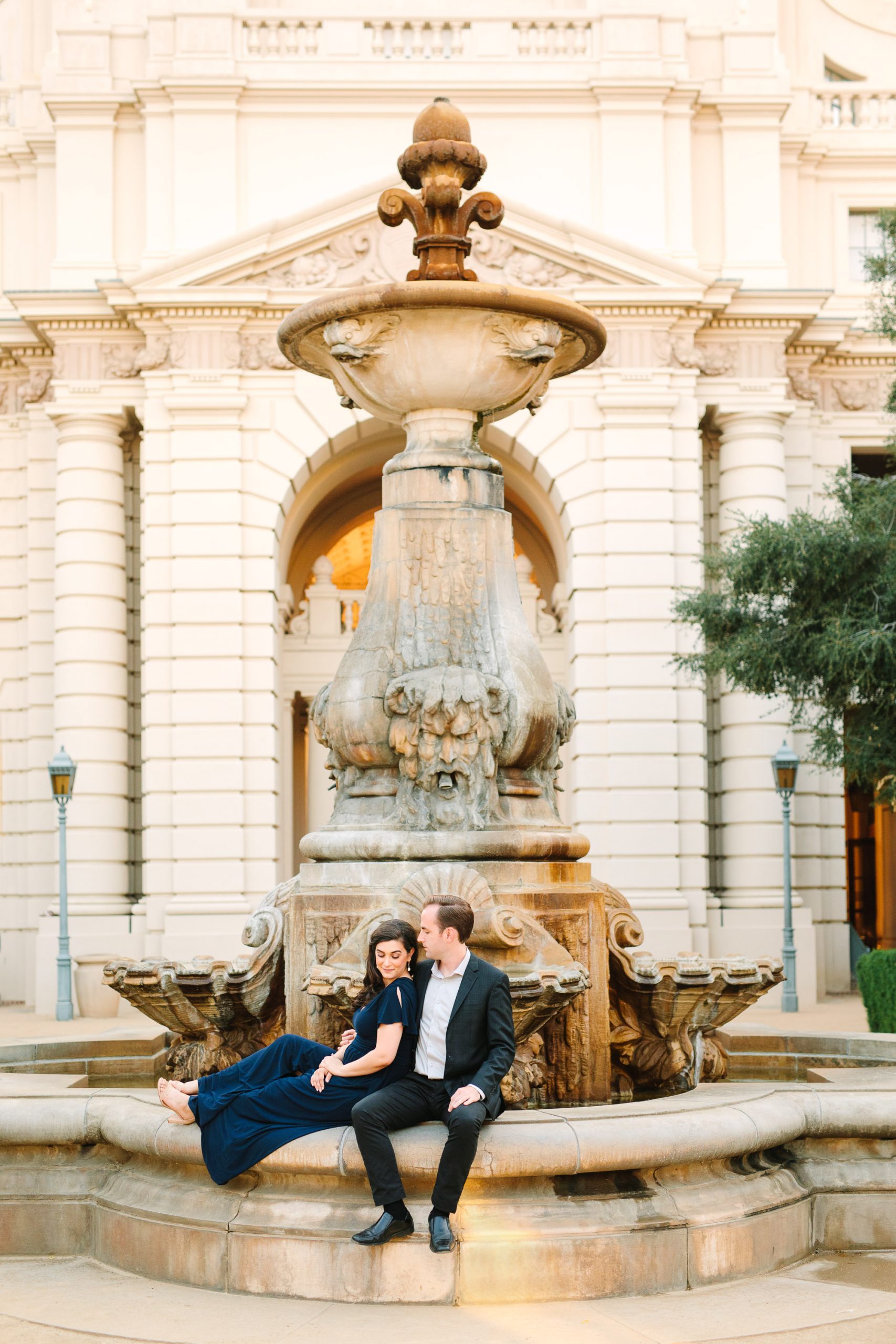Pasadena Town Hall engagement session by Mary Costa Photography