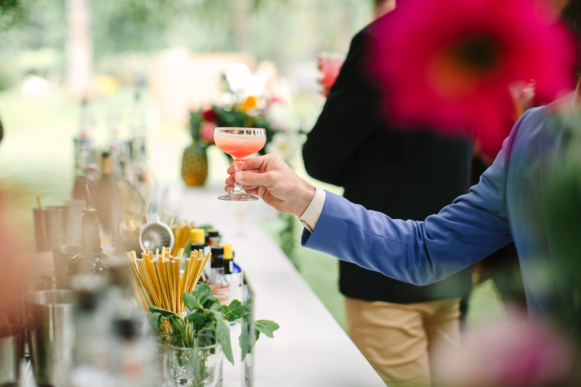 Cocktail hour by Mary Costa Photography