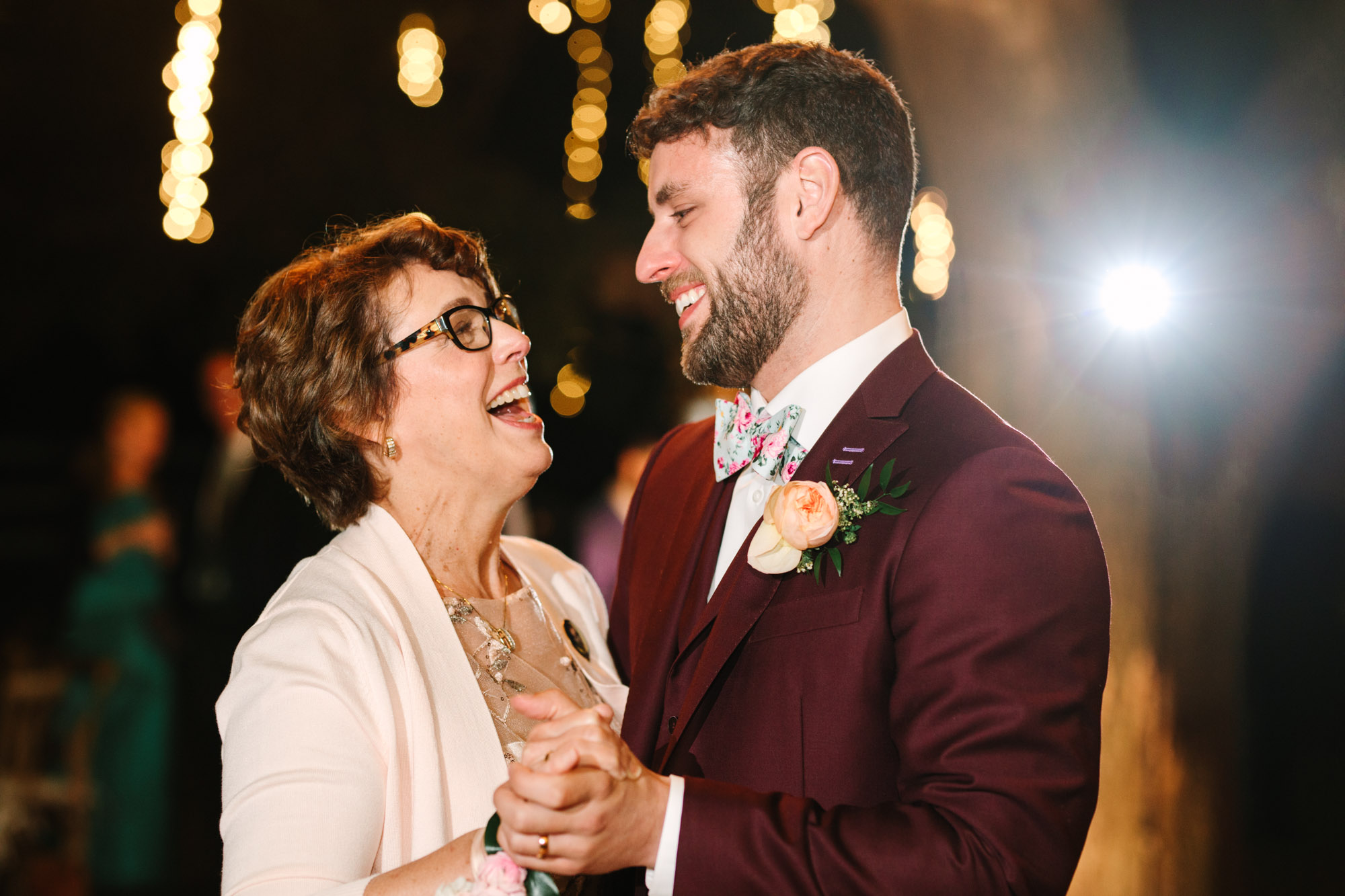 Mother-son dance at wedding by Mary Costa Photography