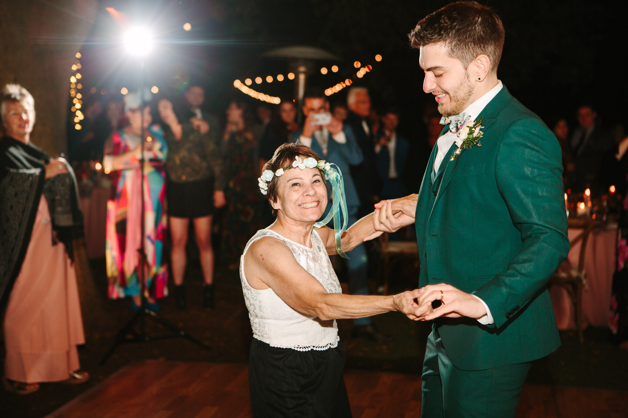 Mother-son dance at wedding by Mary Costa Photography