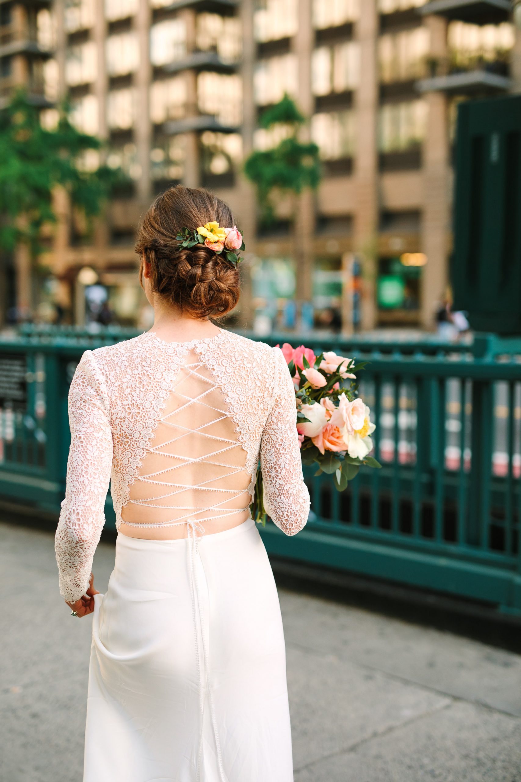 Back of Anais Anette gown - www.marycostaweddings.com