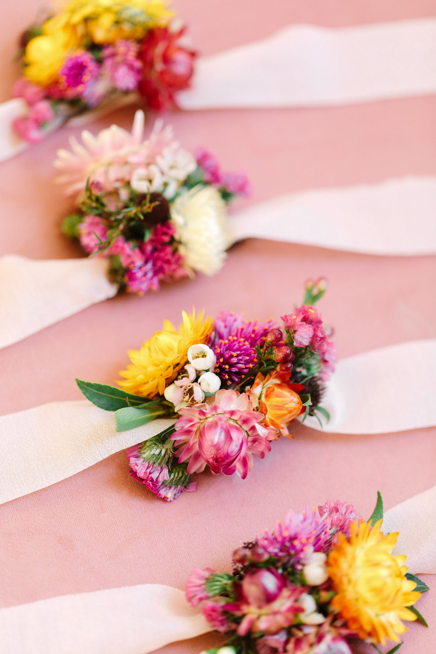 Floral corsages - www.marycostaweddings.com