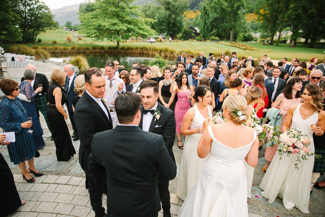 Canapes and greetings. Millbrook Resort Queenstown New Zealand wedding by Mary Costa Photography | www.marycostaweddings.com