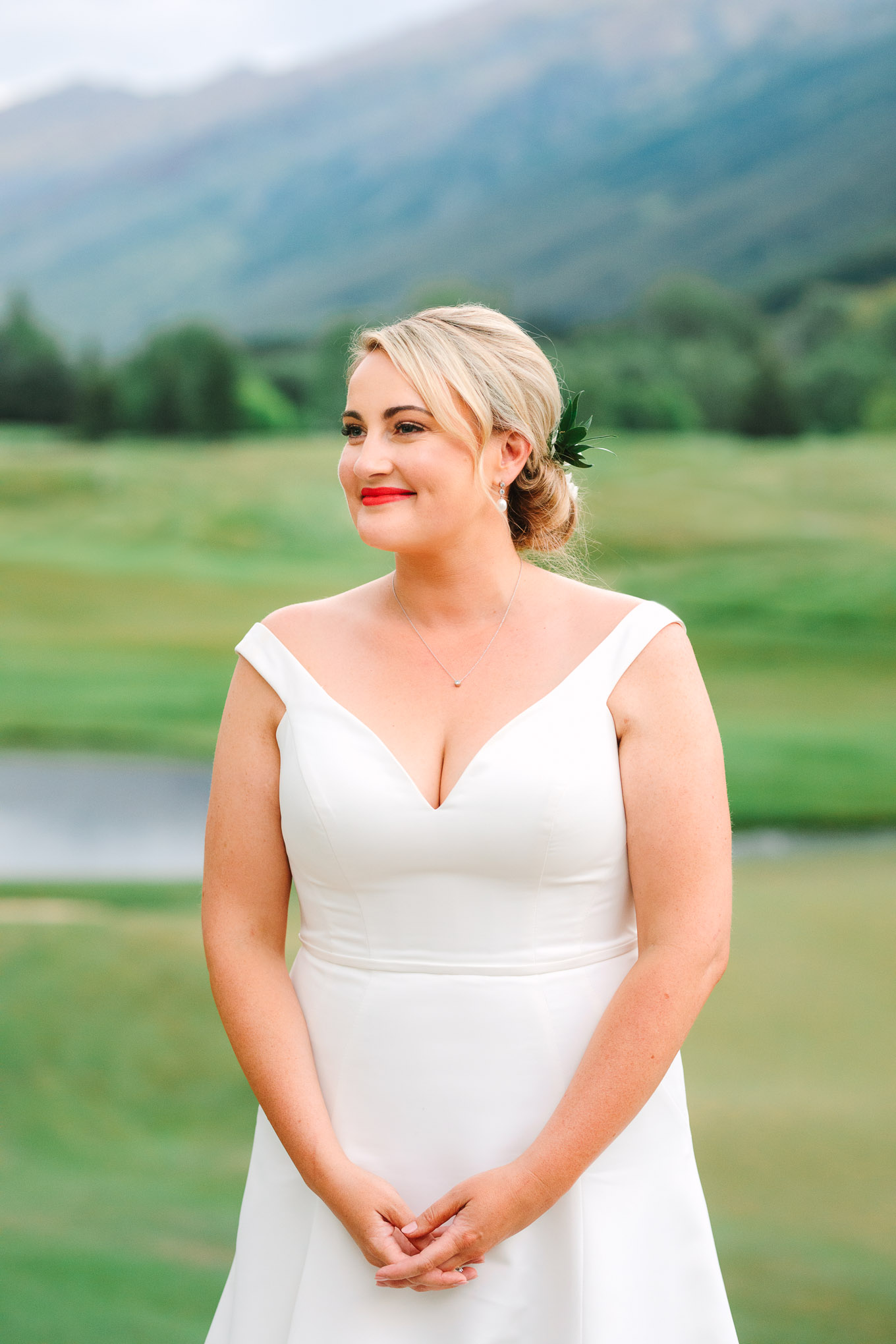 Bride at Millbrook Resort Queenstown New Zealand wedding by Mary Costa Photography | www.marycostaweddings.com