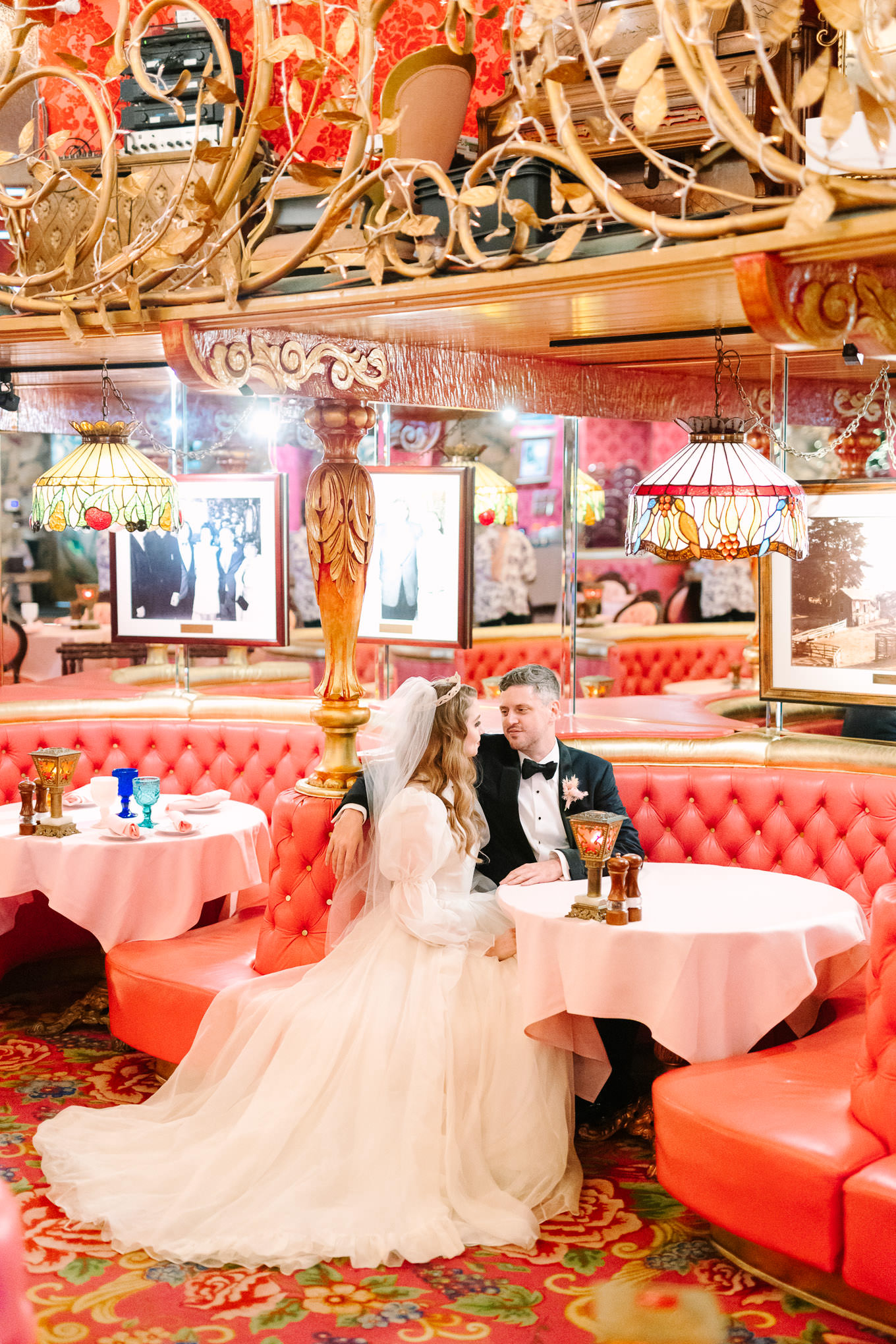 Allison Harvard & Jeremy Burke wedding portraits at the Madonna Inn | Colorful and quirky wedding at Higuera Ranch in San Luis Obispo | #sanluisobispowedding #californiawedding #higueraranch #madonnainn   Source: Mary Costa Photography | Los Angeles