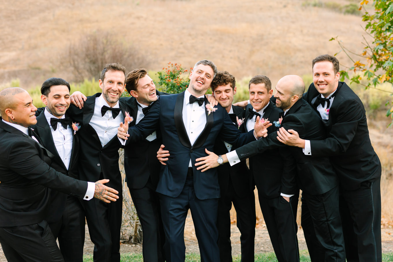 Groomsmen portrait | Colorful and quirky wedding at Higuera Ranch in San Luis Obispo | #sanluisobispowedding #californiawedding #higueraranch #madonnainn   
Source: Mary Costa Photography | Los Angeles