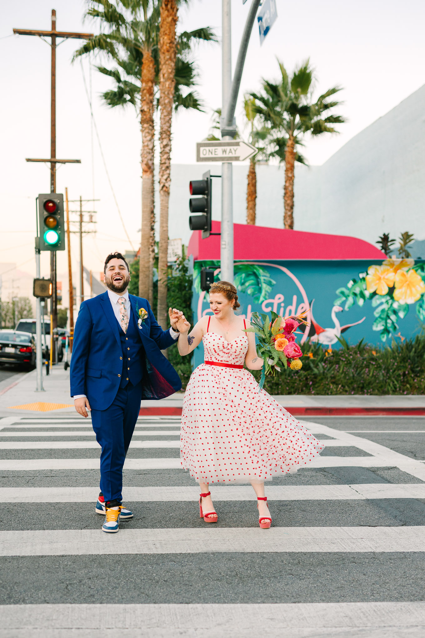 Downtown Los Angeles Valentine wedding | Wedding and elopement photography roundup | Los Angeles and Palm Springs photographer | #losangeleswedding #palmspringswedding #elopementphotographer Source: Mary Costa Photography | Los Angeles