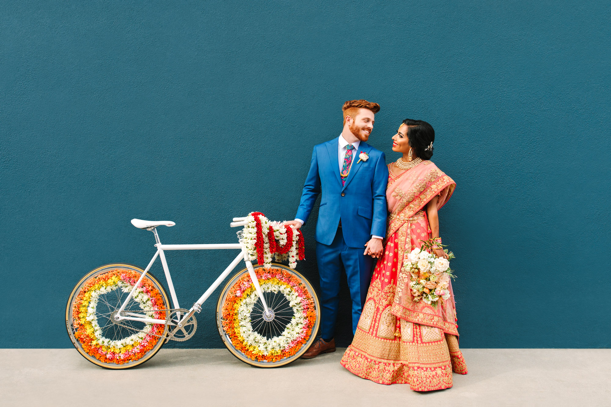 Colorful Indian Fusion wedding at Fig House Los Angeles www.marycostaweddings.com