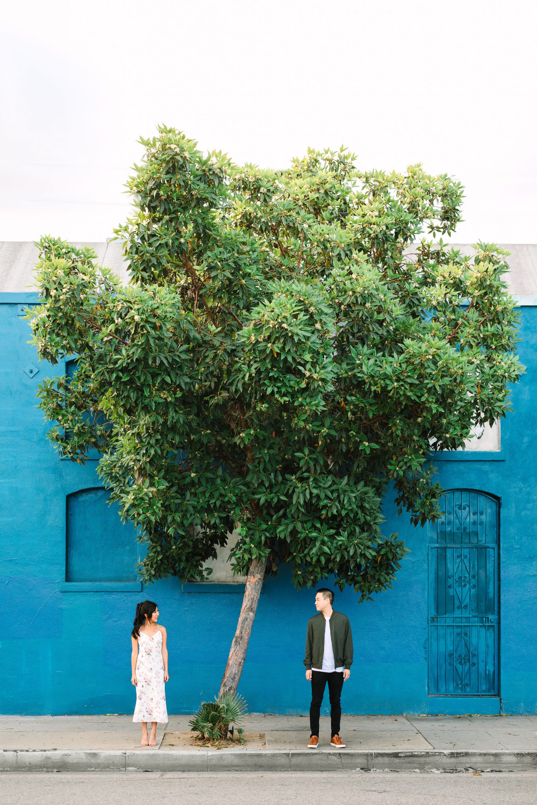 Los Angeles Arts District engagement session by Mary Costa Photography