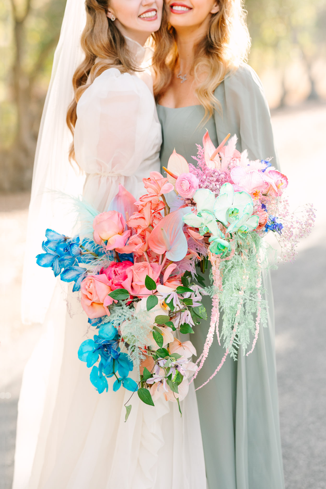 Colorful and whimsical bouquets | Colorful and quirky wedding at Higuera Ranch in San Luis Obispo | #sanluisobispowedding #californiawedding #higueraranch #madonnainn   
Source: Mary Costa Photography | Los Angeles