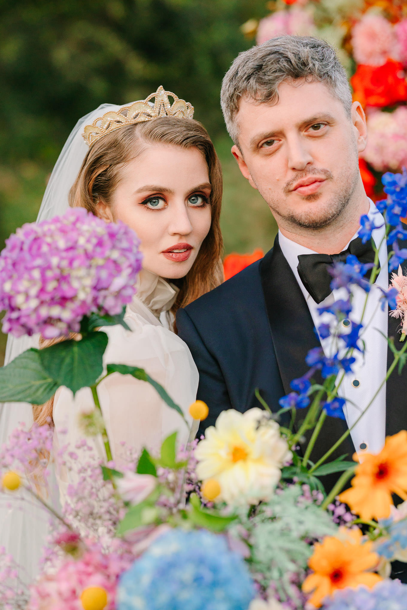 Allison Harvard & Jeremy Burke portraits at floral wedding ceremony installation | Colorful and quirky wedding at Higuera Ranch in San Luis Obispo | #sanluisobispowedding #californiawedding #higueraranch #madonnainn   

Source: Mary Costa Photography | Los Angeles
Source: Mary Costa Photography | Los Angeles
