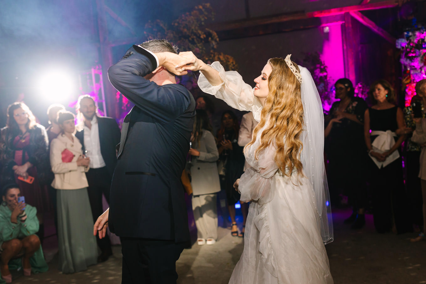 Bride and groom first dance at wedding | Colorful and quirky wedding at Higuera Ranch in San Luis Obispo | #sanluisobispowedding #californiawedding #higueraranch #madonnainn   
Source: Mary Costa Photography | Los Angeles