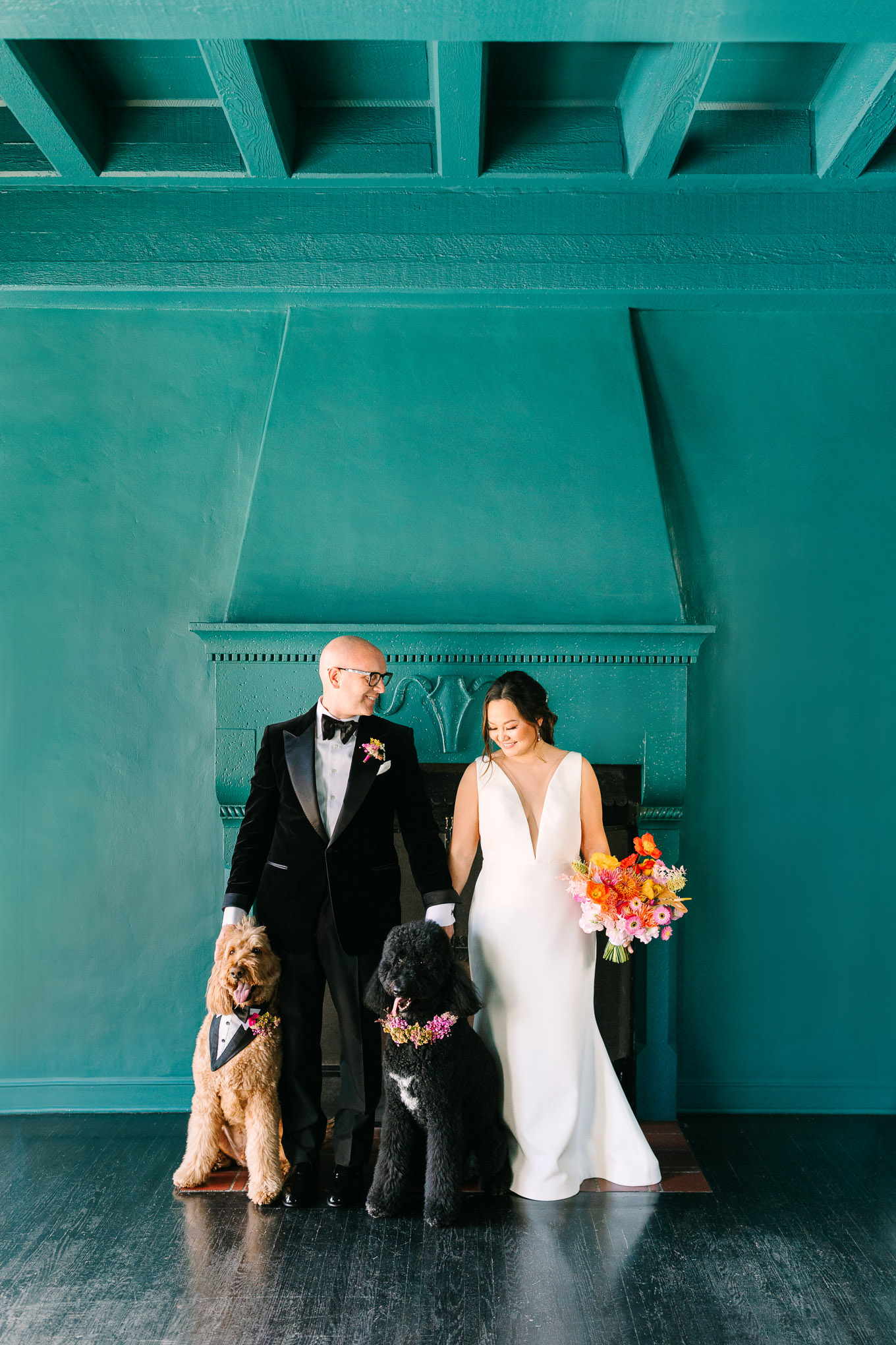 Downtown Los Angeles colorful Redbird wedding | Wedding and elopement photography roundup | Los Angeles and Palm Springs photographer | #losangeleswedding #palmspringswedding #elopementphotographer Source: Mary Costa Photography | Los Angeles